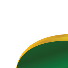 Elegant green and gold wave background design with smooth gradient curves. Perfect for banners, invitations, Islamic art, and luxury templates.