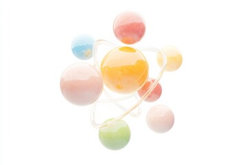 Dynamic visualization of an atom structure for educational and scientific research