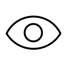 eye icon isolated on white background