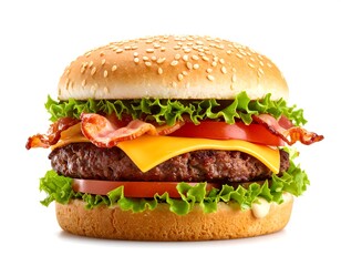 Close-up of a delicious burger