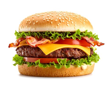 Close-up of a delicious burger