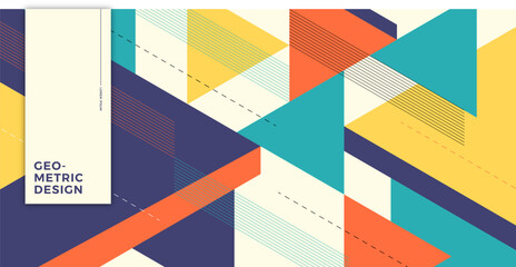 abstract geometric background with triangles