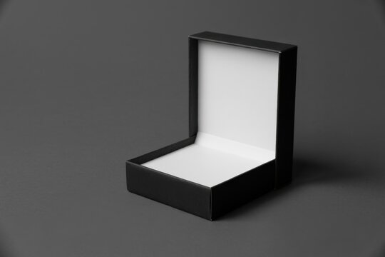 Box, open black gift container