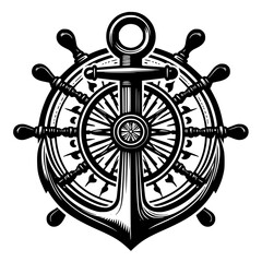 Obraz premium vector illustration of a steering wheel