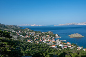 Obraz premium The small fishing village of Sveti Juraj on the Croatian coast
