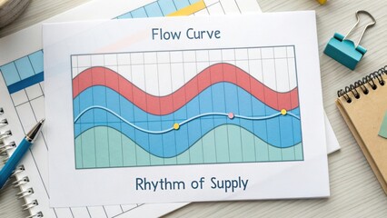 Flow Curve Chart for Visualizing Rhythm of Supply and Demand in Business and Economic Contexts