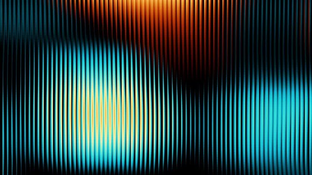 Dynamic glass gradient loop animation in teal and beige tones on a dark background. Elegant abstract motion design with a