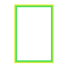 Fresh light green rectangular frame PNG with smooth gradient border, transparent background, perfect for eco-friendly, nature, or spring-themed creative designs