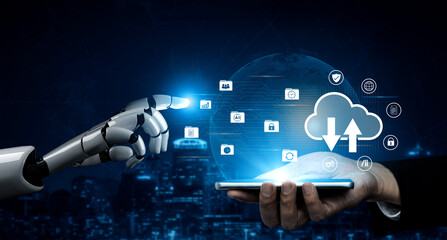 Artificial intelligence enhances cloud data storage and network backup system to improve security and connectivity Parse