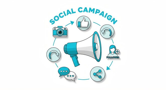Amplify your brand message with this dynamic social campaign graphic