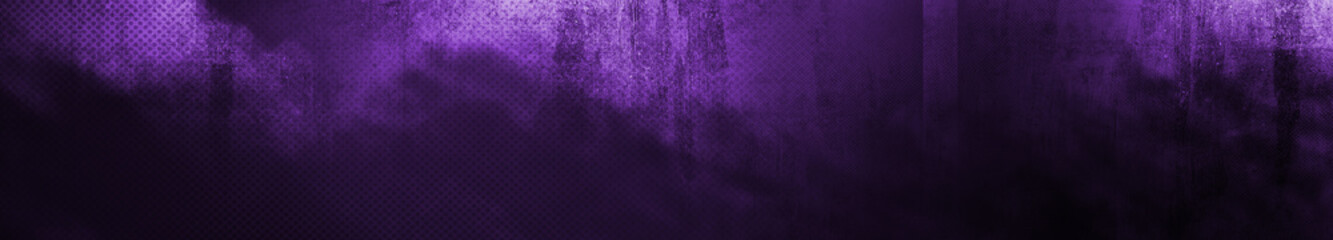 Abstract Grunge Purple Panoramic Background Design