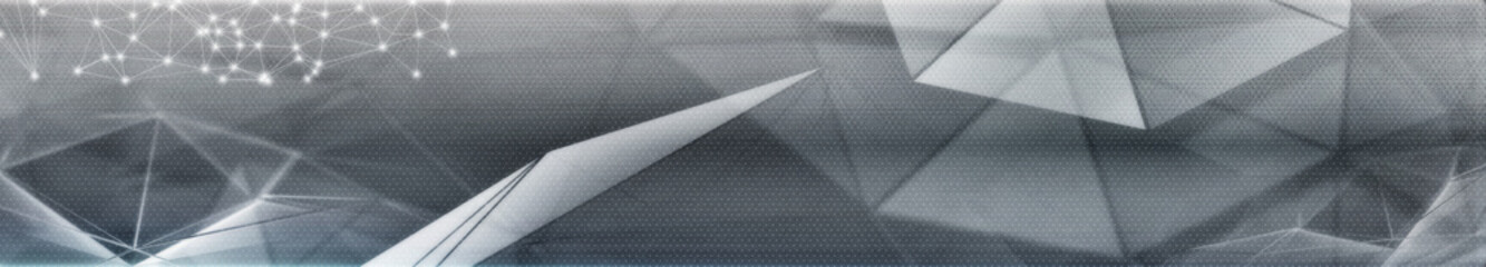 Abstract Dark Grey with Plexus Panoramic Background Design