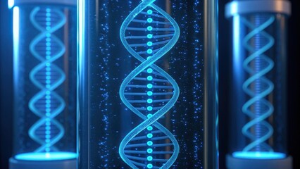 Transparent Liquid with Floating Strands in Innovative Container