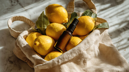 Lemons  essential oil bag
