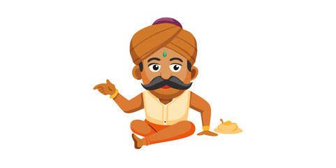 Indian man cartoon character. moral stories for the best cartoon character.
