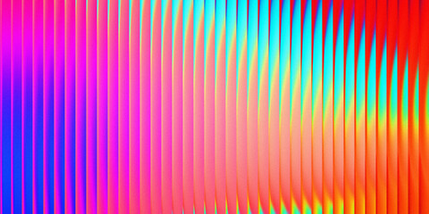 Vibrant gradient optical illusion with colorful vertical stripes
