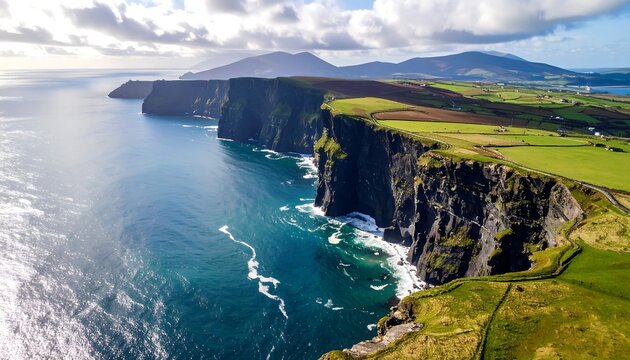 Cliffs of Moher Aerial View