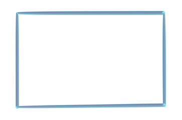 Light blue marker pen frame, handwriting decoration	