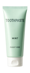 Mint-flavored toothpaste, ideal for daily use in a cozy cottage bathroom.