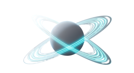 Blue Ringed Planet — Futuristic Space Illustration & Sci‑Fi Background”