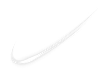 Elegant white PNG overlay with smooth curved line design, ideal for enhancing visual compositions, providing a modern and clean aesthetic for various creative projects
