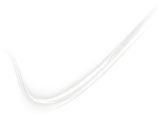 Elegant white abstract PNG overlay featuring a smooth flowing curve, ideal for enhancing designs with a touch of sophistication and modern aesthetics, perfect for creative projects