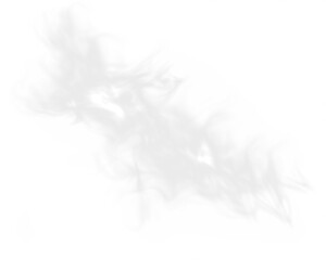 Abstract white smoke overlay with soft flowing textures, creating a dreamy atmosphere for artistic...