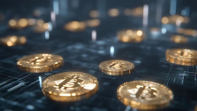 Detailed 3D visualization of blockchain technology featuring radiant nodes, crypto transaction flows, and digital data dashboards, symbolizing modern cryptocurrency systems, secure ledgers, and