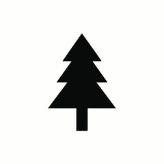 Christmas Tree Silhouette Vector Illustration