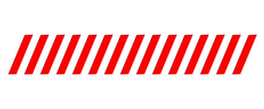 Red diagonal stripe pattern for warning design, hazard background, and industrial graphic element