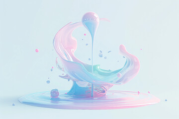 Modern geometric wallpaper 3d background generated with AI