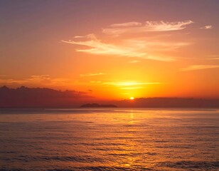 Obraz premium Sunrise over the Ocean