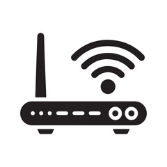 Network hotspot portable solid icon