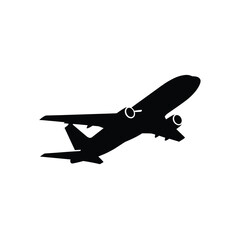 Airplane Silhouette Vector Icon