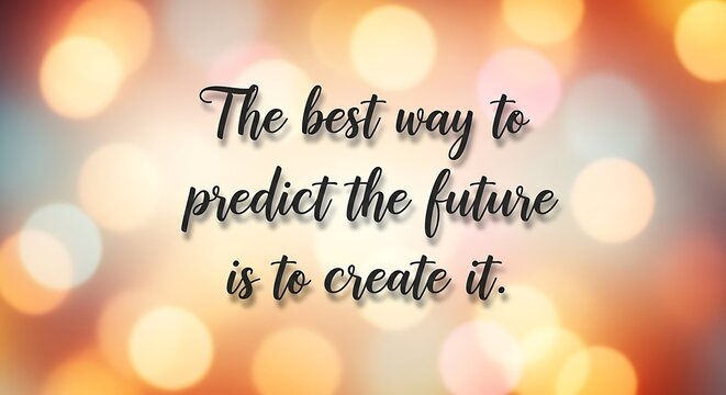 Future quote with bokeh background.