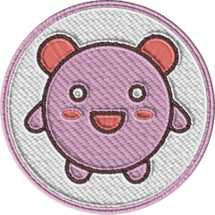 Colorful Embroidered Little Monster