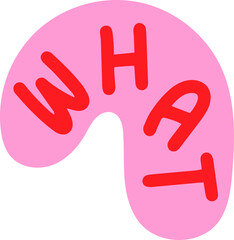 What Text with Abstract Shape