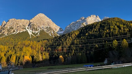 autumn landscape in the mountains