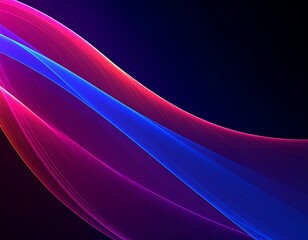 Abstract flowing lines of vibrant color