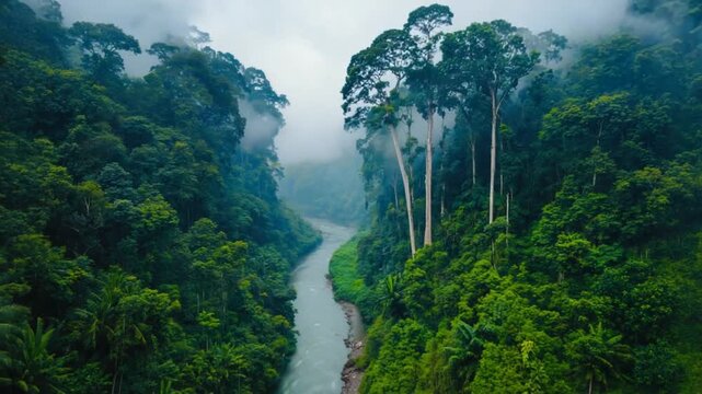 periyar national park in kerala, indian landscape timelapse video