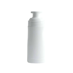 Sleek white dispenser with a fluted neck and ribbed body