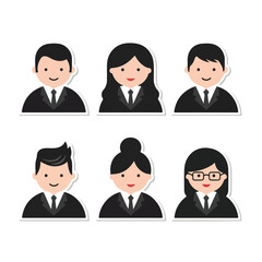 Professional Business Avatars Set for Corporate and Team Profiles