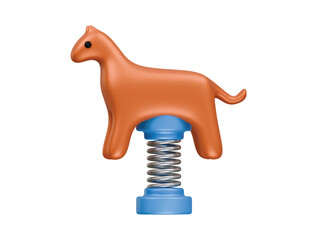 animal spring icon 3d illustration render
