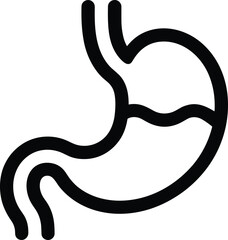 Fototapeta premium Digest icon showing abdomen stomach aliment bowel guts tract health organ