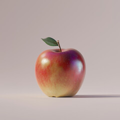 red apple isolated on white