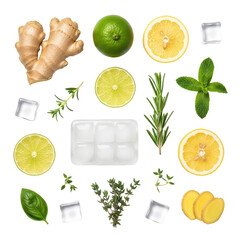 Fresh ingredients arrangement: A vibrant display of fresh ingredients, bursting with color and flavor, ready to elevate culinary creations.