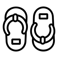 sandals Line Icon