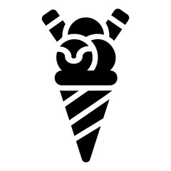 ice cream Solid icon