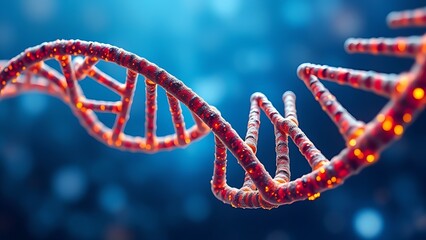 A DNA helix woven from mathematical formulas, entwining all known life within its spiral.