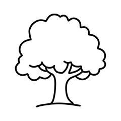 Oak Tree Vector Full Body National Tree – Detailed Botanical Outline, Heritage Forest Illustration, and Nature Symbol Design
